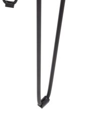 Orsina Natural Mango Wood Small Side Table, Round Wooden Side Table With Black Iron Legs, Modern Rustic Side Table - thumbnail 3