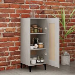 Berkfield Home Sideboard Concrete Grey 34.5x34x90 cm Engineered Wood - thumbnail 3