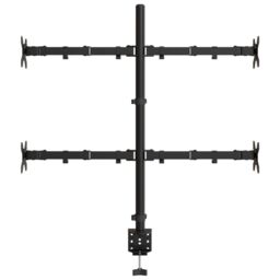 Berkfield Home Monitor Mount Black Steel VESA 75/100 mm - thumbnail 5