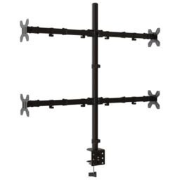Berkfield Home Monitor Mount Black Steel VESA 75/100 mm - thumbnail 6