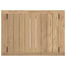 Berkfield Home Bathroom Side Table 50x35x45 cm Solid Wood Teak in Brown - Size: 50 x 35 x 45 cm - thumbnail 5