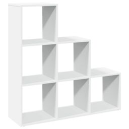 Berkfield Home Room Divider Bookcase¬†3-Tier¬†White 99x29x99 cm Engineered Wood in White - Size: 99 x 29 x 99 cm - thumbnail 2