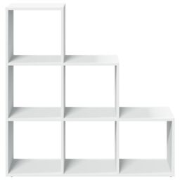 Berkfield Home Room Divider Bookcase¬†3-Tier¬†White 99x29x99 cm Engineered Wood in White - Size: 99 x 29 x 99 cm - thumbnail 5