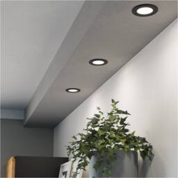 Loops Sleek Black Ceiling Spotlight for Home Decor - Perfect for Any Room - thumbnail 1