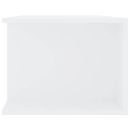 Berkfield Home TV Cabinet with LED Lights White 135x39x30 cm - Size: 135 x 39 x 30 cm - thumbnail 9