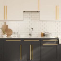 Berkfield Home Cabinet Handles 20 pcs Gold 480 mm Stainless Steel - thumbnail 4
