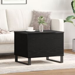 Berkfield Home Coffee Table Lift Top Black Oak 60x44, 5x45 cm Engineered Wood