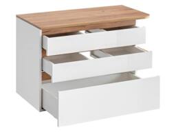 Vente-unique Wall-Hung Bathroom Unit With Single Basin - Light Natural & White in Light Oak - thumbnail 6