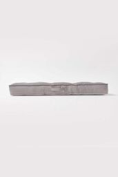 Homescapes Cotton 2 Seater Booster Cushion in Charcoal - thumbnail 5