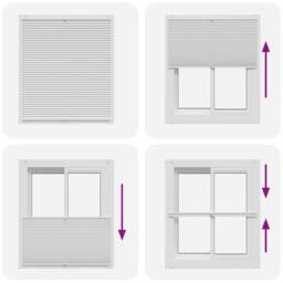 Berkfield Home Plisse Blind 100x125cm White Pleated Blind - Size: 100x125 cm - thumbnail 6