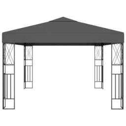 Berkfield Home Gazebo 3x4 m Anthracite Fabric in Black - thumbnail 3