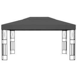 Berkfield Home Gazebo 3x4 m Anthracite Fabric in Black - thumbnail 2