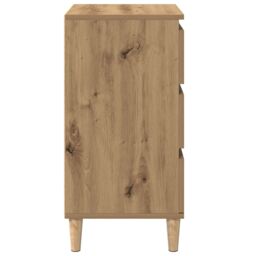 Berkfield Home Bedside Cabinet Artisan Oak 40x35x70 cm Engineered Wood in Brown - Size: 40 x 35 x 70 cm - thumbnail 7