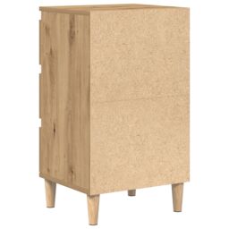 Berkfield Home Bedside Cabinet Artisan Oak 40x35x70 cm Engineered Wood in Brown - Size: 40 x 35 x 70 cm - thumbnail 8