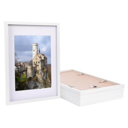 "Nicola Spring 5x Photo Frame with White A4 Mount - A3 (12"" x 17"") Picture Display" - thumbnail 1