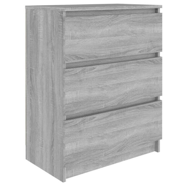 Berkfield Home Sideboard Grey Sonoma 60x35x76 cm Engineered Wood - Size: 60 x 35 x 76 cm - image 1