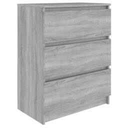 Berkfield Home Sideboard Grey Sonoma 60x35x76 cm Engineered Wood - Size: 60 x 35 x 76 cm - thumbnail 1