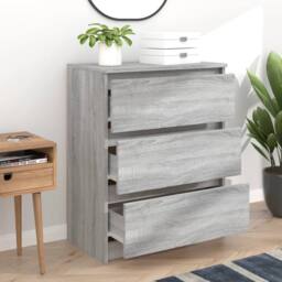 Berkfield Home Sideboard Grey Sonoma 60x35x76 cm Engineered Wood - Size: 60 x 35 x 76 cm - thumbnail 6