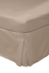 Belledorm Easy Care 200 Thread Count Cotton Polyester Percale Platform Valance in Light Brown - Size: Super King - thumbnail 1
