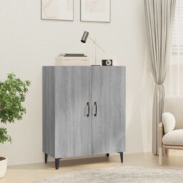 Berkfield Home Sideboard Grey Sonoma 70x34x90 cm Engineered Wood - Size: 70 x 34 x 90 cm - thumbnail 1