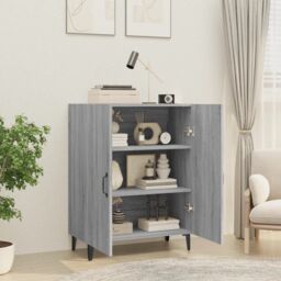 Berkfield Home Sideboard Grey Sonoma 70x34x90 cm Engineered Wood - Size: 70 x 34 x 90 cm - thumbnail 6