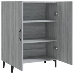 Berkfield Home Sideboard Grey Sonoma 70x34x90 cm Engineered Wood - Size: 70 x 34 x 90 cm - thumbnail 4