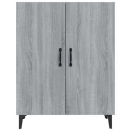 Berkfield Home Sideboard Grey Sonoma 70x34x90 cm Engineered Wood - Size: 70 x 34 x 90 cm - thumbnail 3