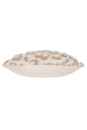 Furn Maeve Tonal Leopard Print Tufted Cotton Cushion in Natural - Size: 30 cm x 50 cm - thumbnail 3