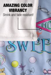 Harry Potter Honeydukes Sweet Treats Officially Licensed Silky Touch Super Soft Throw Blanket 152x127 cm in White - thumbnail 4