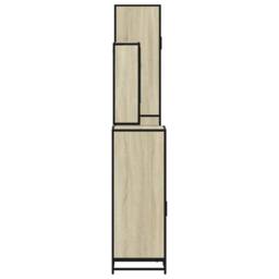 Berkfield Home Durable 4¬†Piece Bathroom Furniture Set¬†Sonoma Oak Engineered Wood in Tan - thumbnail 7