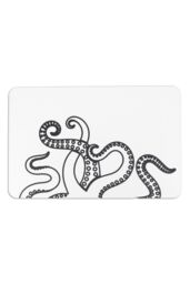Octopus Tentacles White Stone Non Slip Bath Mat - thumbnail 1