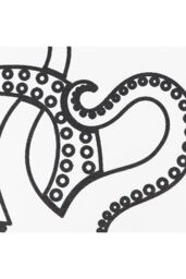 Octopus Tentacles White Stone Non Slip Bath Mat - thumbnail 3