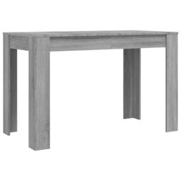 Berkfield Home Dining Table Grey Sonoma 120x60x76 cm Engineered Wood - Size: 120 x 60 x 76 cm - thumbnail 2