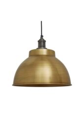 Industville Brooklyn Dome Pendant, 13 Inch, Brass, Pewter Holder in Bronze - thumbnail 2