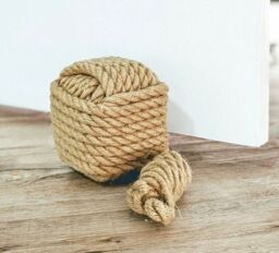 Marco Paul 1.5kg Jute Rope Ball Heavy Duty Door Stop 15cm in Beige - thumbnail 6
