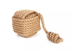 Marco Paul 1.5kg Jute Rope Ball Heavy Duty Door Stop 15cm in Beige - thumbnail 5