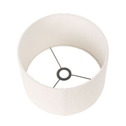 Ruma White Boucle Cylinder Shade for Table Lamps - Size: 12 inches - thumbnail 4