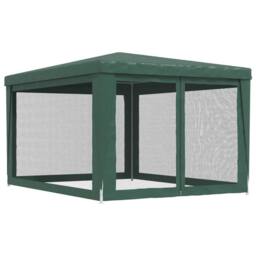 Berkfield Home Party Tent with 4 Mesh Sidewalls Green 3x4 m HDPE - thumbnail 5