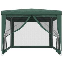 Berkfield Home Party Tent with 4 Mesh Sidewalls Green 3x4 m HDPE - thumbnail 3