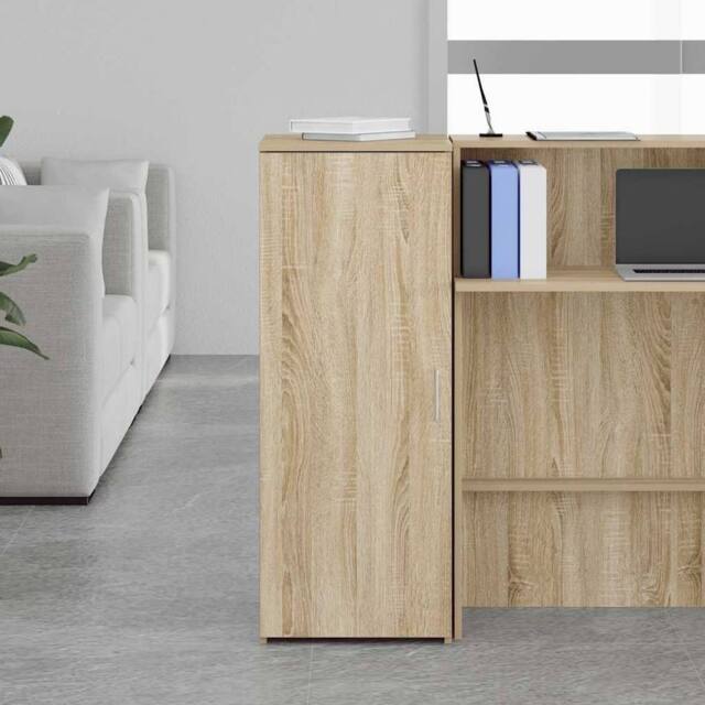 Berkfield Home Storage Cabinet Sonoma Oak 40x45x103.5 cm Engineered Wood in Light Tan - image 1