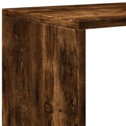 Berkfield Home Room Divider Bookcase¬†3-Tier¬†Smoked Oak 99x29x99 cm Engineered Wood in Brown - Size: 99 x 29 x 99 cm - thumbnail 9
