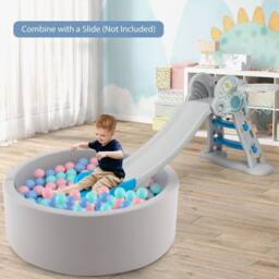 Costway Toddlers Foam Ball Pit 90x30cm Soft Round Ball Pool Baby Playpen - Size: 90x30 cm - thumbnail 5