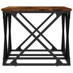Berkfield Home Coffee Table Smoked Oak 100x49x40 cm Engineered Wood in Brown - Size: 100 x 49 x 40 cm - thumbnail 5