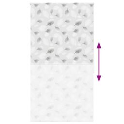 Berkfield Home Shower Roller Blind 140x240 cm Fabric Width 136 cm in Grey - thumbnail 5