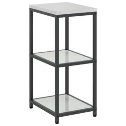 Berkfield Home Kitchen Storage Shelf with Storage Silver Galvanised steel - thumbnail 1