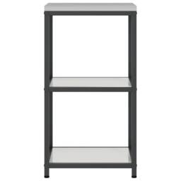Berkfield Home Kitchen Storage Shelf with Storage Silver Galvanised steel - thumbnail 7