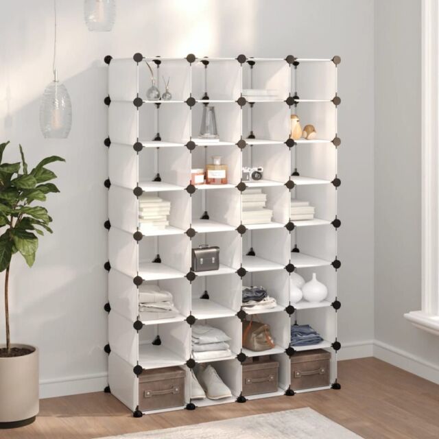 Berkfield Home Shoe Rack Transparent 93x36.5x140 cm PP in Clear - image 1