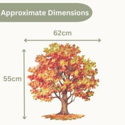 Marco Paul Large Outdoor Wall Decor Autumn Tree in Burnt Orange - thumbnail 2