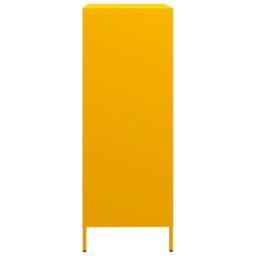 Berkfield Home Highboard Mustard Yellow 68x39x101.5 cm Steel - thumbnail 6