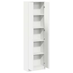 Berkfield Home Wardrobe White 55x25x189 cm Engineered Wood - Size: 55 x 25 x 189 cm - thumbnail 5